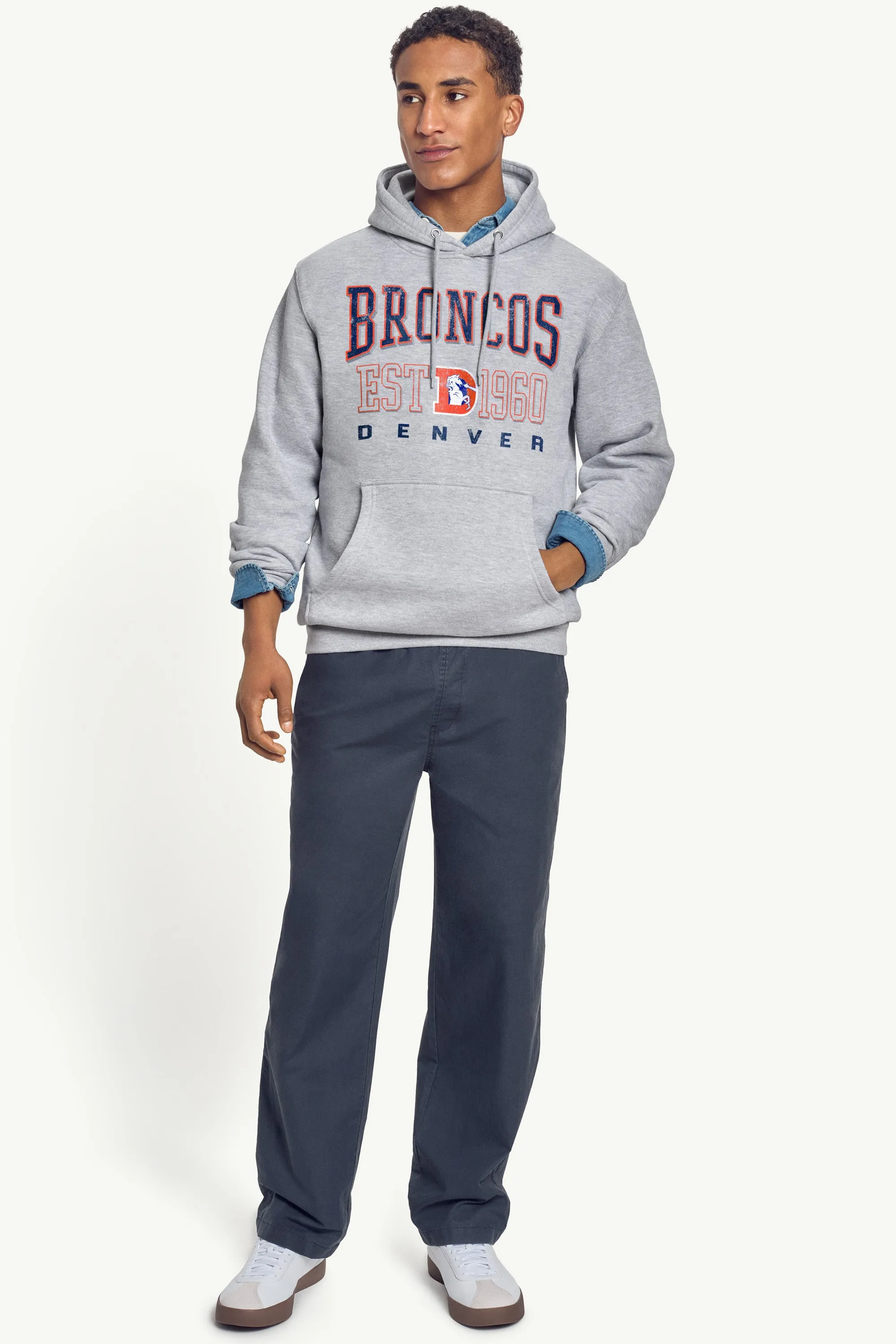 MENS DENVER BRONCOS RETRO HOODIE sold by Starter product image thumbnail 3
