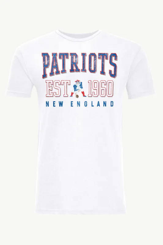 MENS NEW ENGLAND PATRIOTS RETRO T SHIRT made by Starter