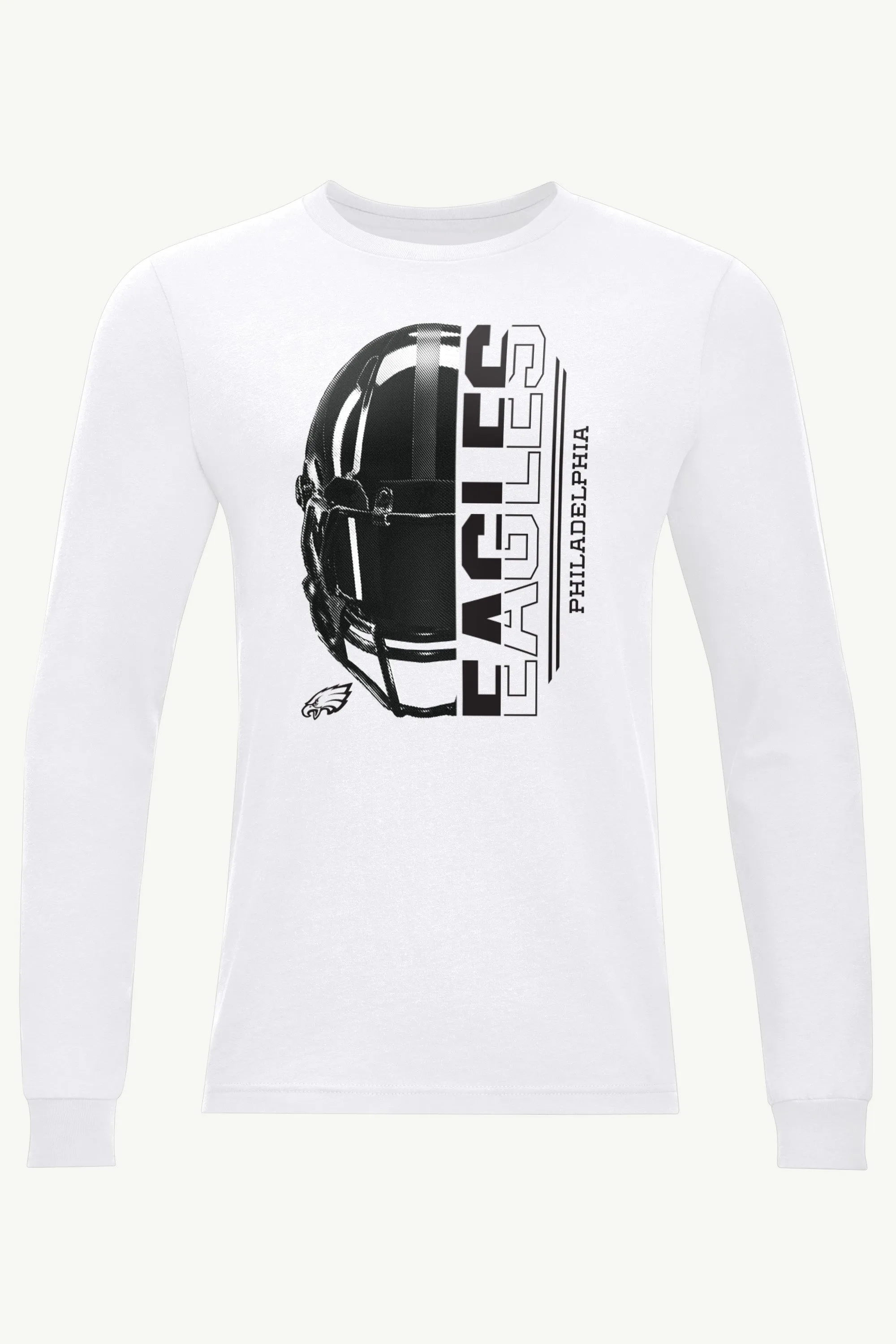 MENS PHILADELPHIA EAGLES HALF HELMET LONG SLEEVE T SHIRT sold by Starter