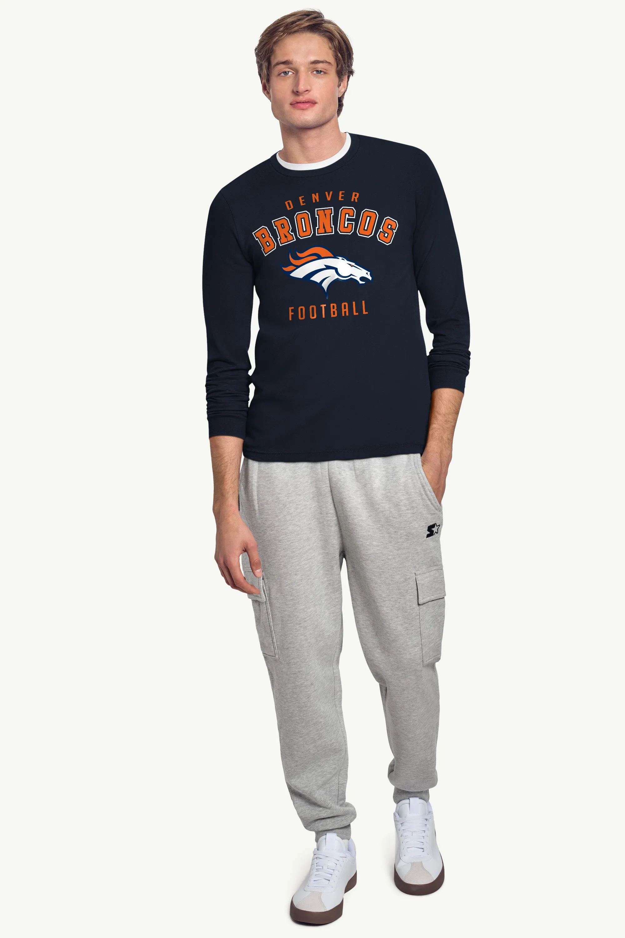 MENS DENVER BRONCOS LONG SLEEVE T SHIRT sold by Starter product image thumbnail 3