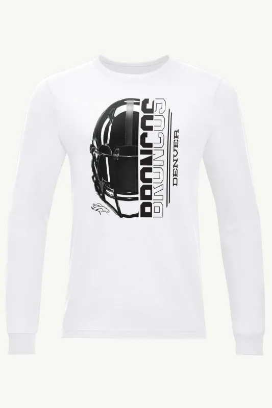 MENS DENVER BRONCOS HALF HELMET LONG SLEEVE T SHIRT sold by Starter