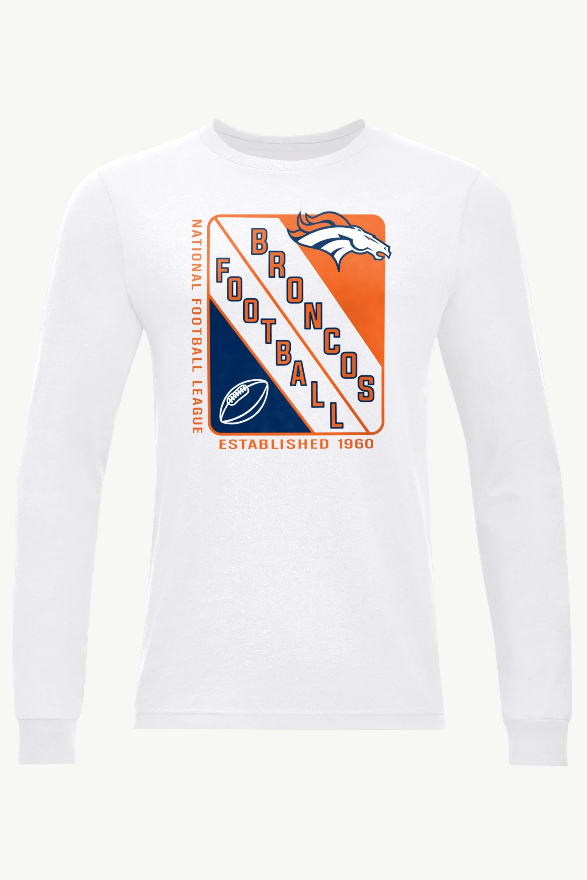 MENS DENVER BRONCOS SHIELD LOGO LONG SLEEVE T SHIRT sold by Starter