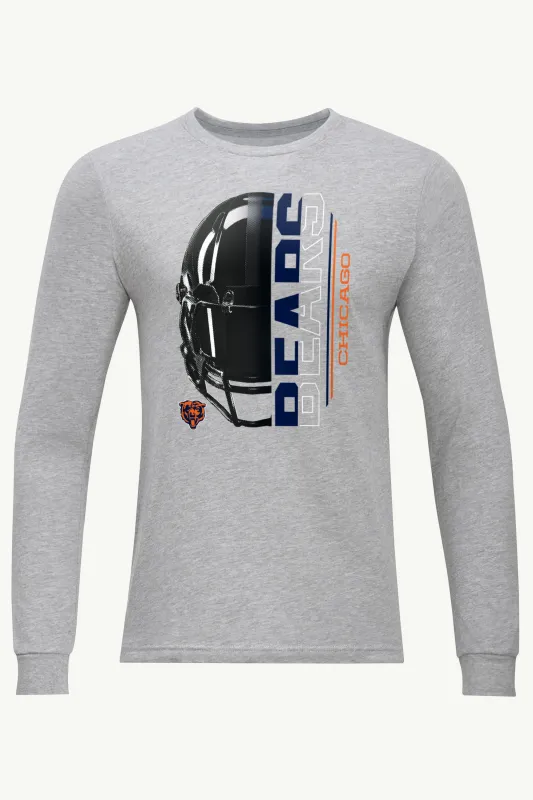 MENS CHICAGO BEARS HALF HELMET LONG SLEEVE T SHIRT sold by Starter