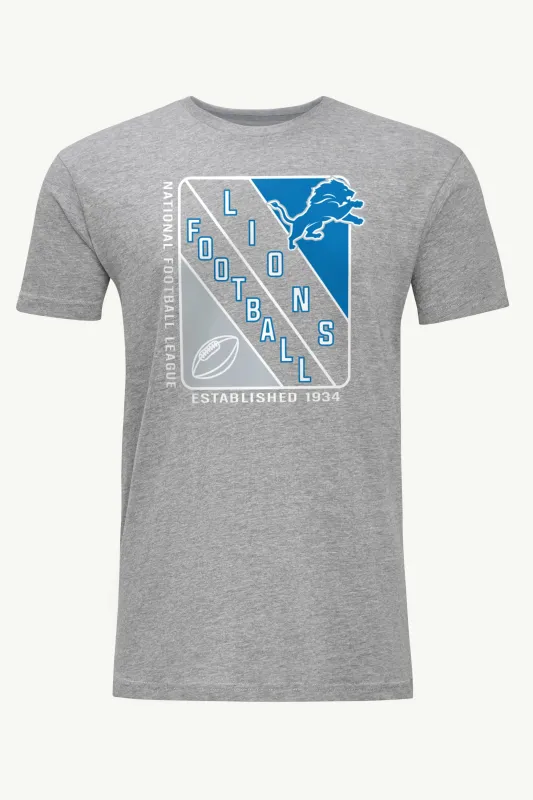 MENS DETROIT LIONS SHIELD LOGO T SHIRT sold by Starter