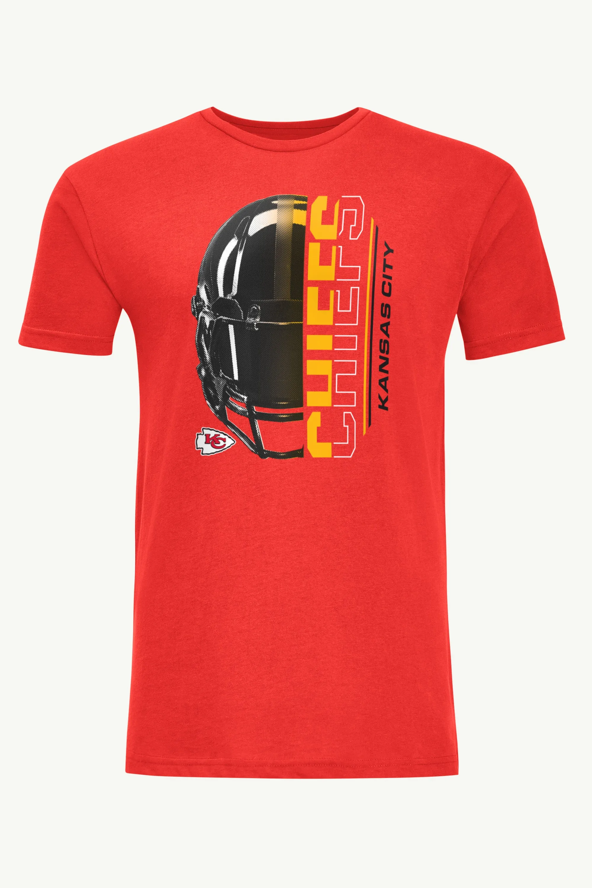 MENS KANSAS CITY CHIEFS HALF HELMET T SHIRT sold by Starter