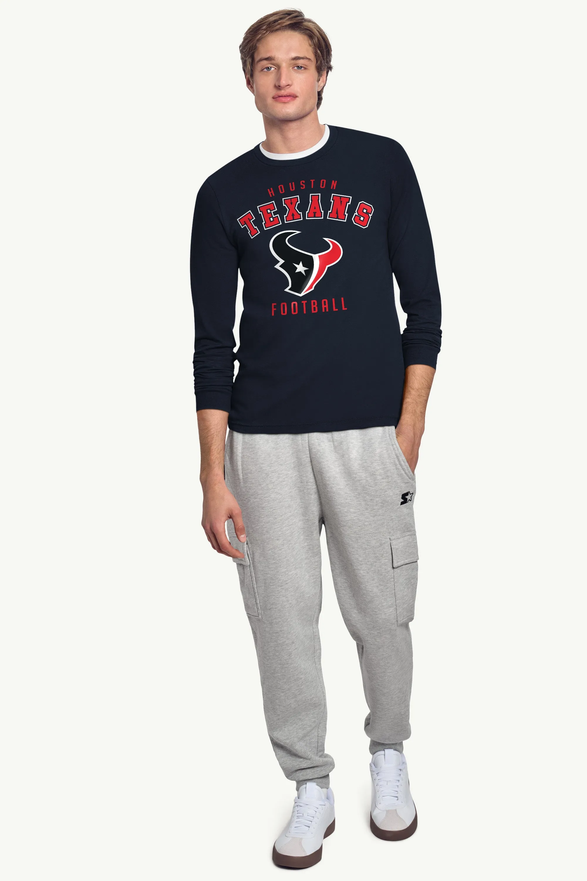 MENS HOUSTON TEXANS LONG SLEEVE T SHIRT sold by Starter product image thumbnail 3