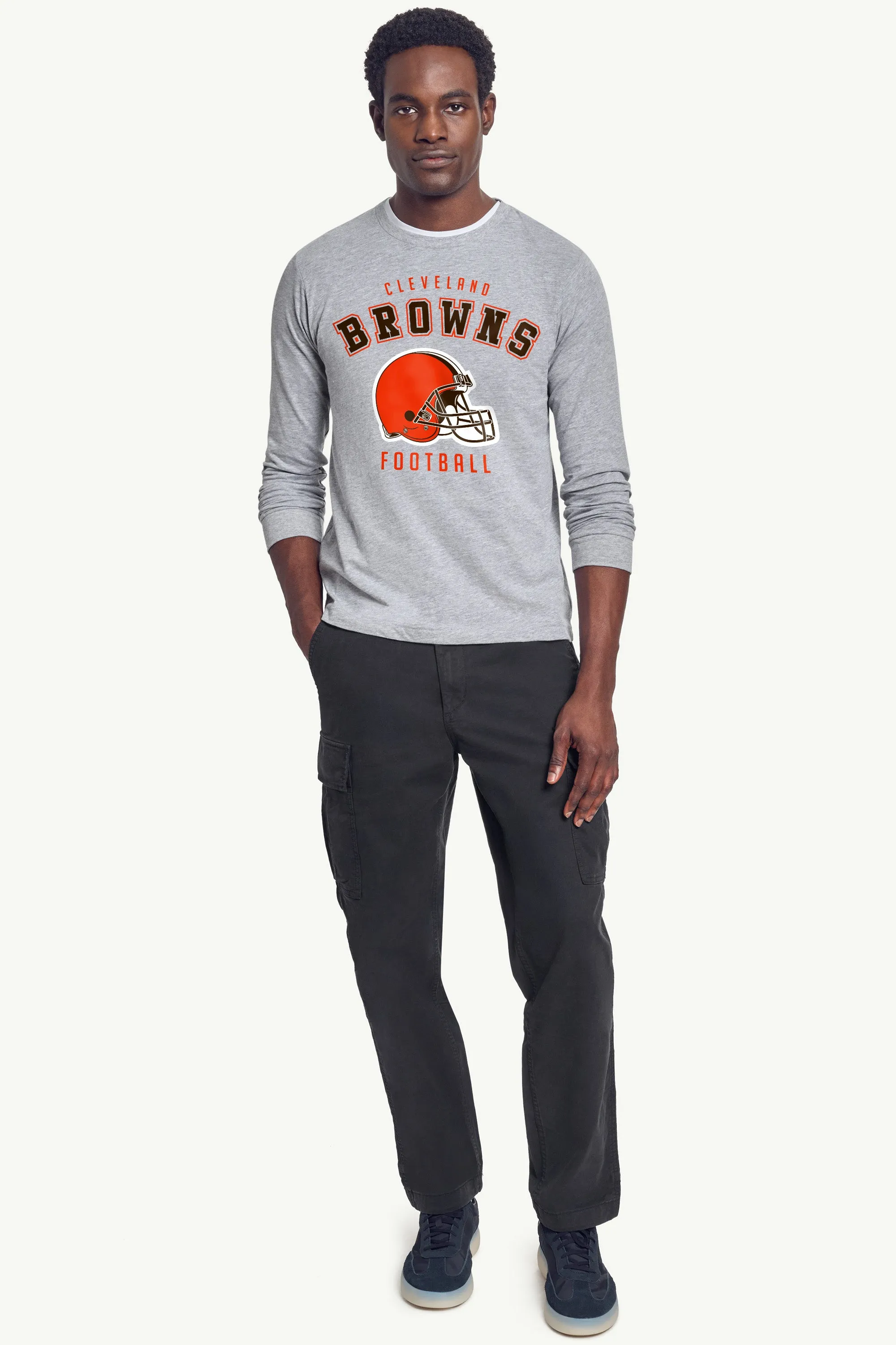MENS CLEVELAND BROWNS LONG SLEEVE T SHIRT sold by Starter product image thumbnail 3
