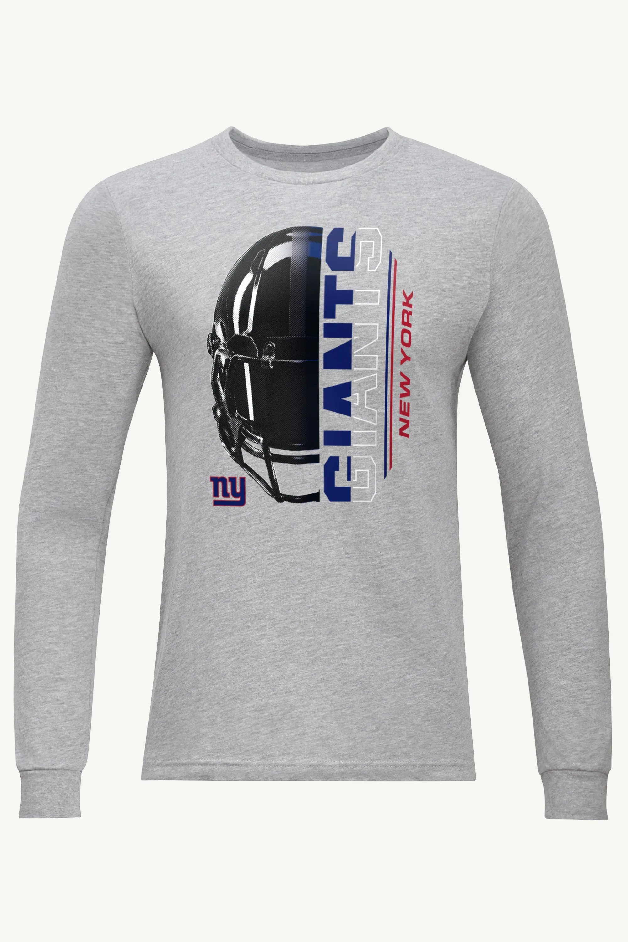 MENS NEW YORK GIANTS HALF HELMET LONG SLEEVE T SHIRT sold by Starter