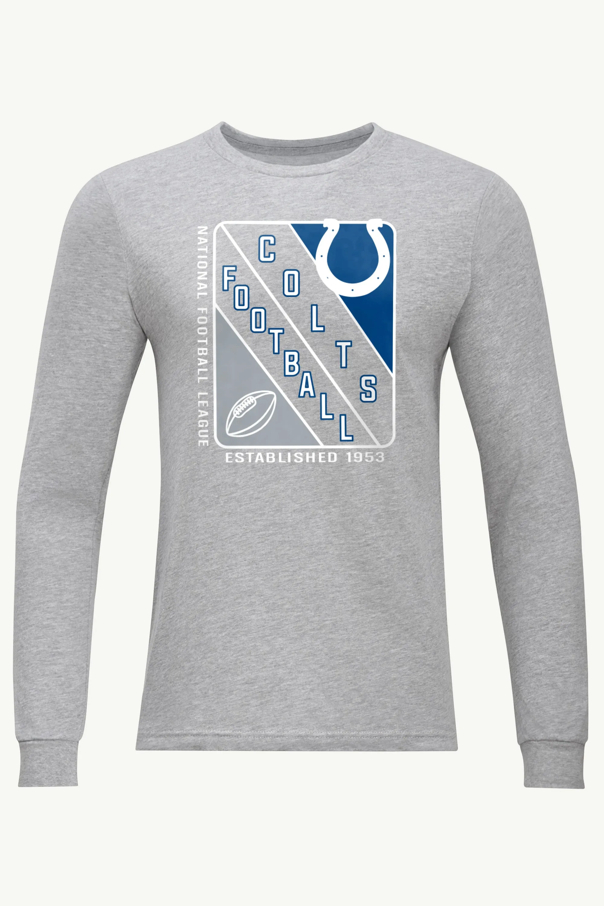 MENS INDIANAPOLIS COLTS SHIELD LOGO LONG SLEEVE T SHIRT sold by Starter