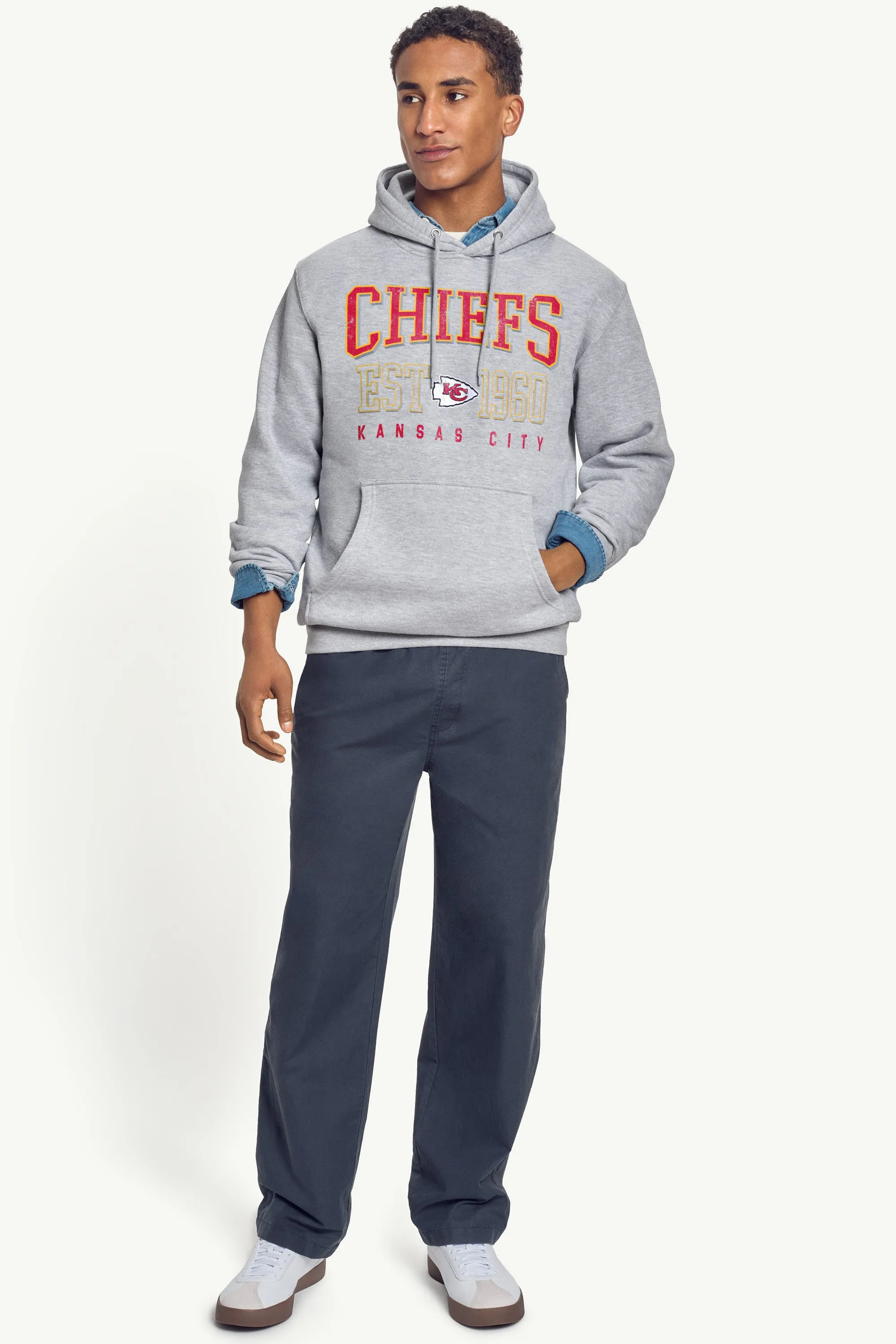 MENS KANSAS CITY CHIEFS RETRO HOODIE sold by Starter product image thumbnail 3