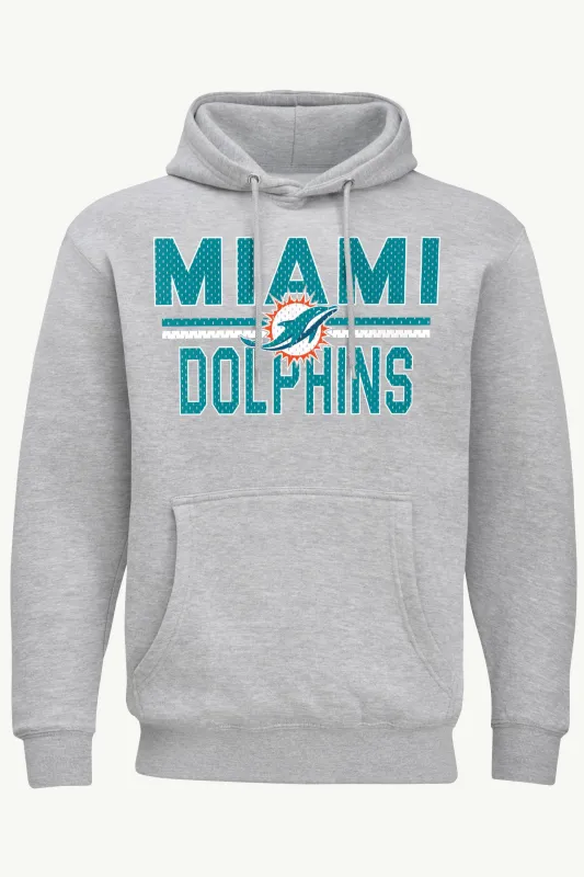 MENS MIAMI DOLPHINS MESH LOOK HOODIE sold by Starter