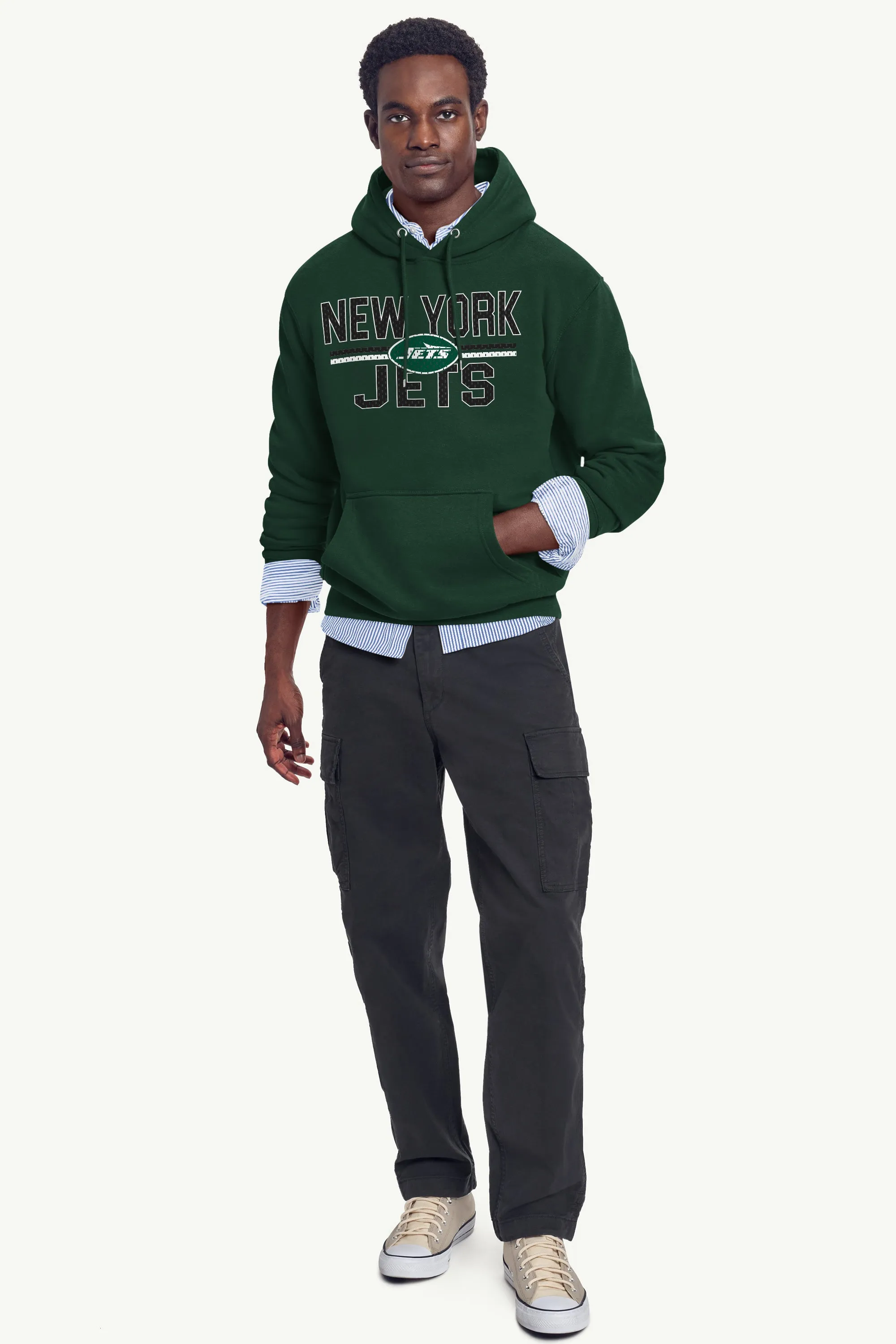 MENS NEW YORK JETS MESH LOOK HOODIE sold by Starter product image thumbnail 3