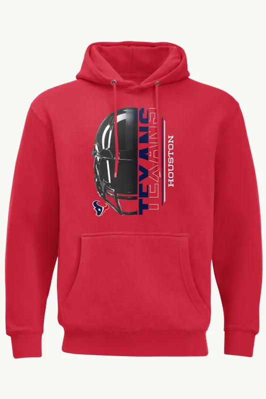 MENS HOUSTON TEXANS HALF HELMET HOODIE made by Starter