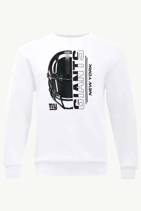 MENS NEW YORK GIANTS HALF HELMET SWEATSHIRT made by Starter