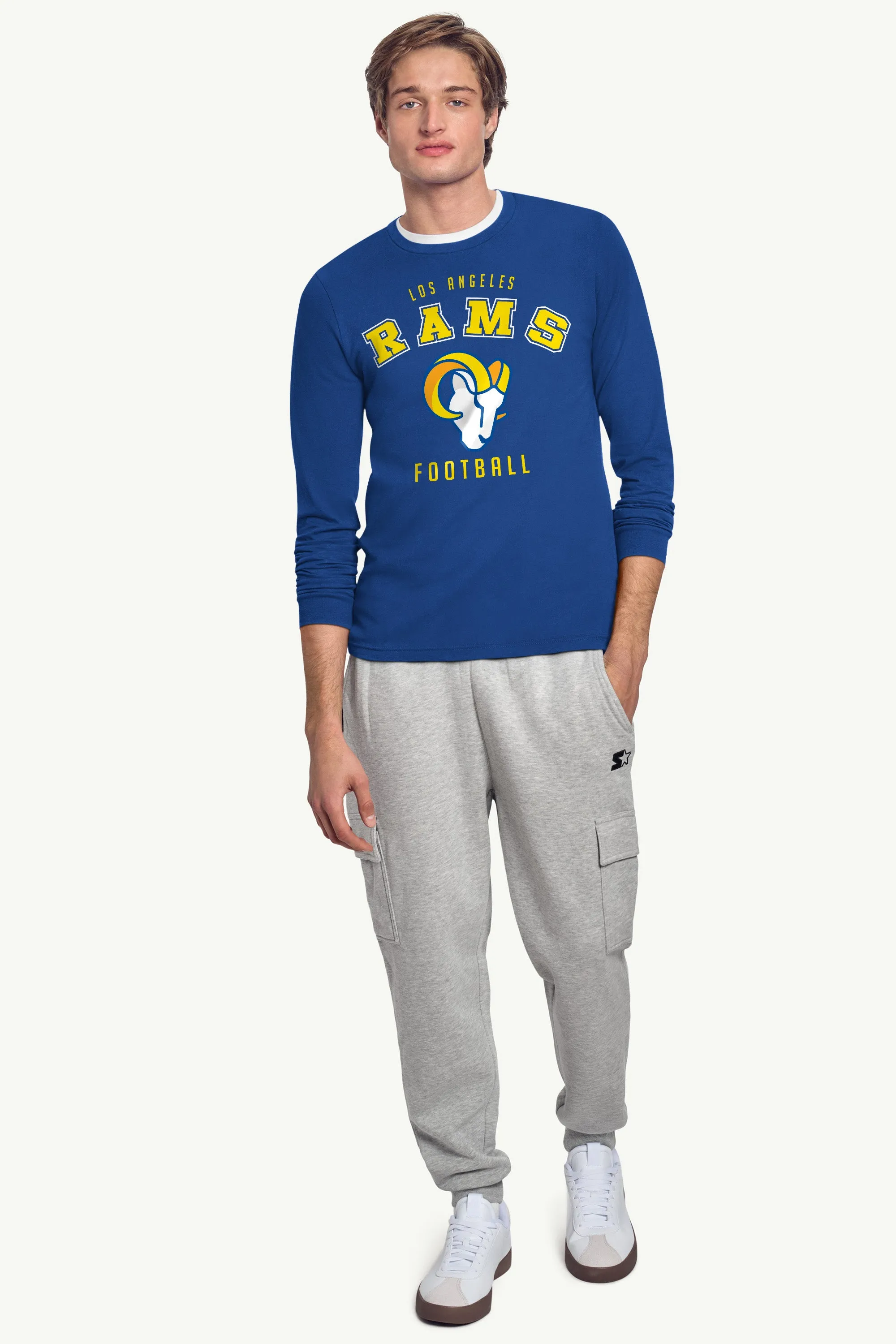 MENS LOS ANGELES RAMS LONG SLEEVE T SHIRT sold by Starter product image thumbnail 3
