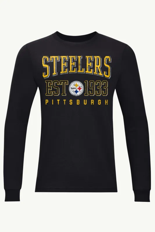 MENS PITTSBURGH STEELERS RETRO LONG SLEEVE T SHIRT sold by Starter