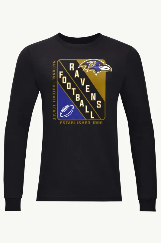 MENS BALTIMORE RAVENS SHIELD LOGO LONG SLEEVE T SHIRT sold by Starter