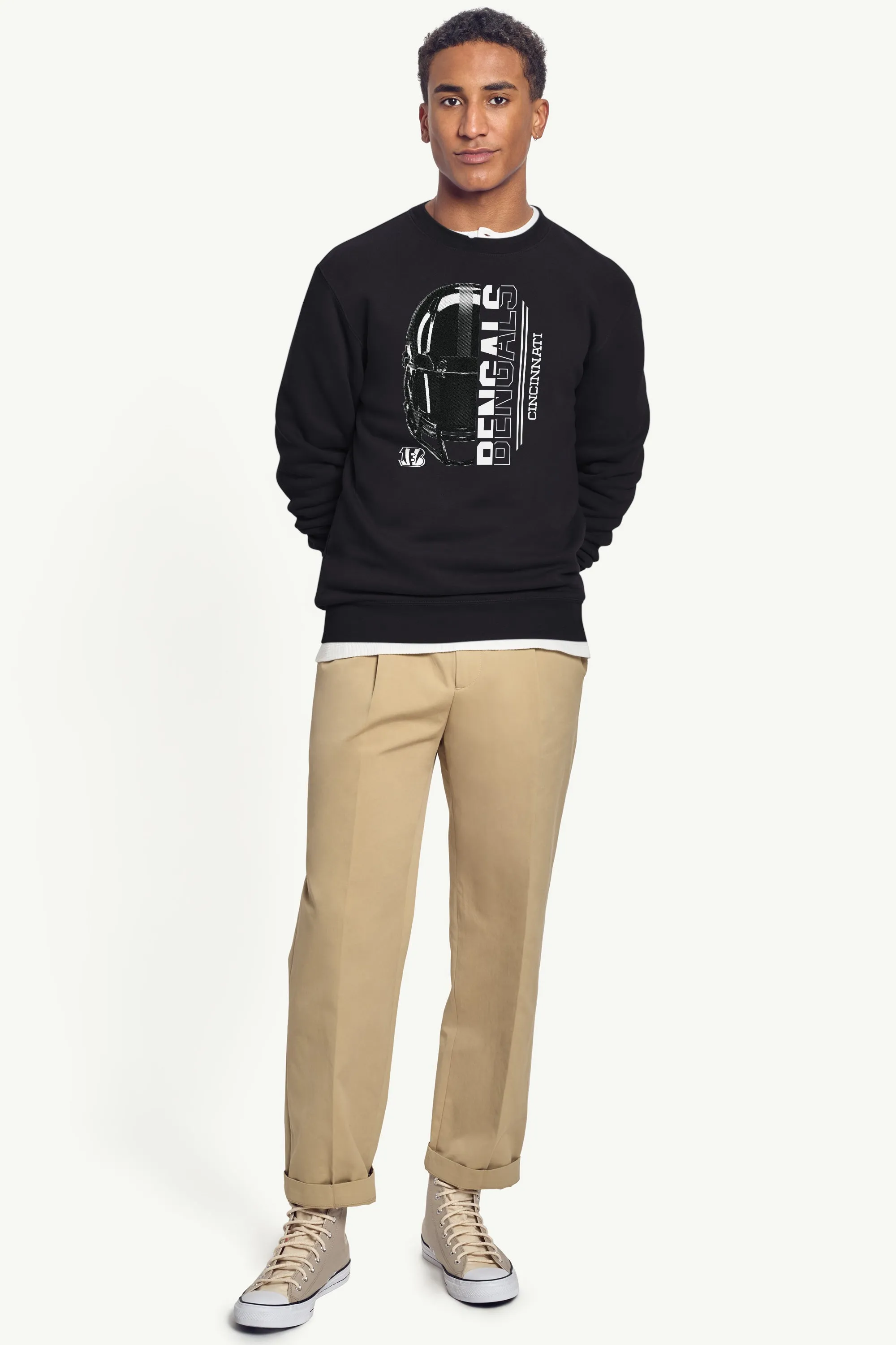 MENS CINCINNATI BENGALS HALF HELMET SWEATSHIRT sold by Starter product image thumbnail 3