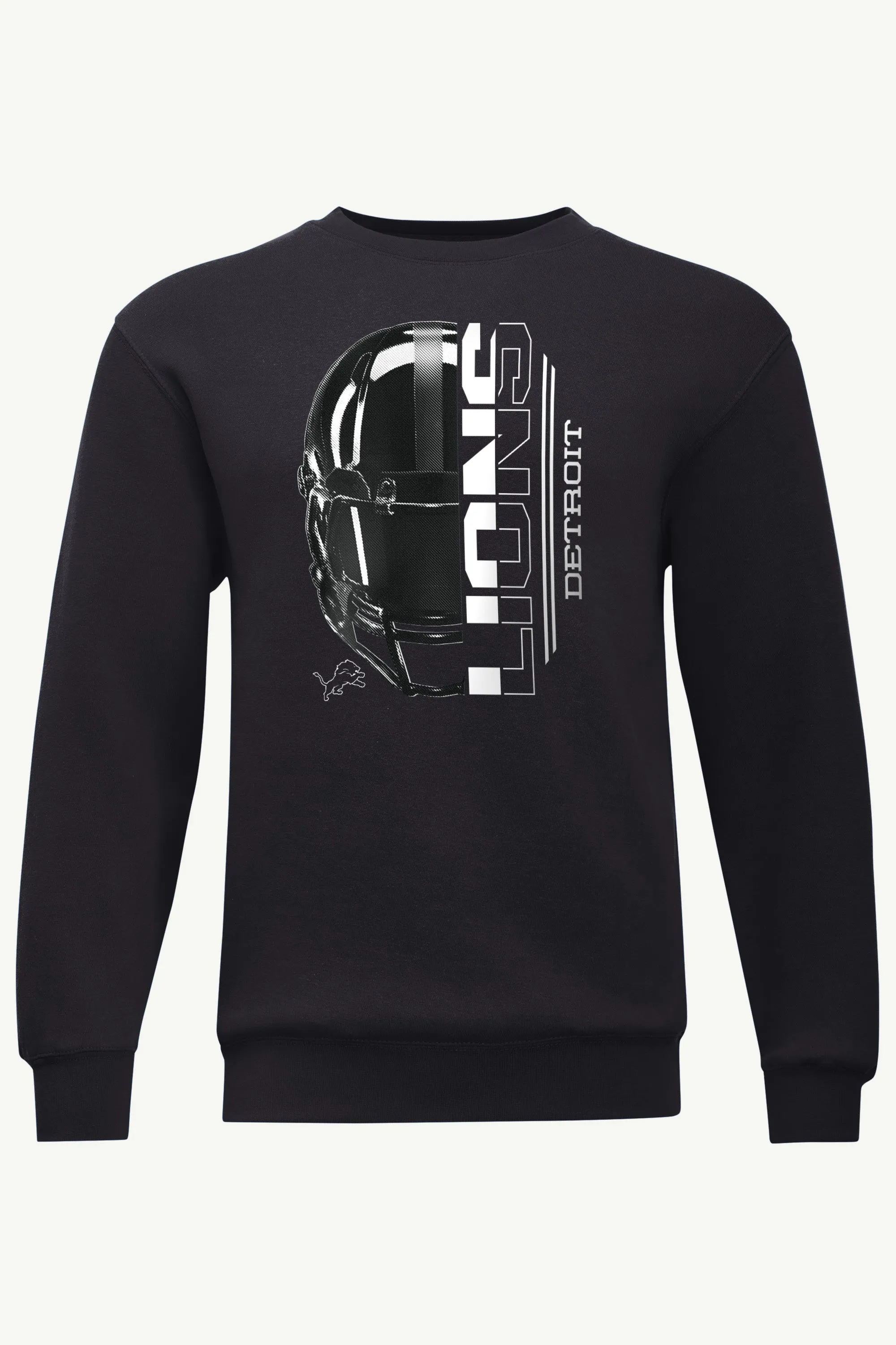 MENS DETROIT LIONS HALF HELMET SWEATSHIRT sold by Starter