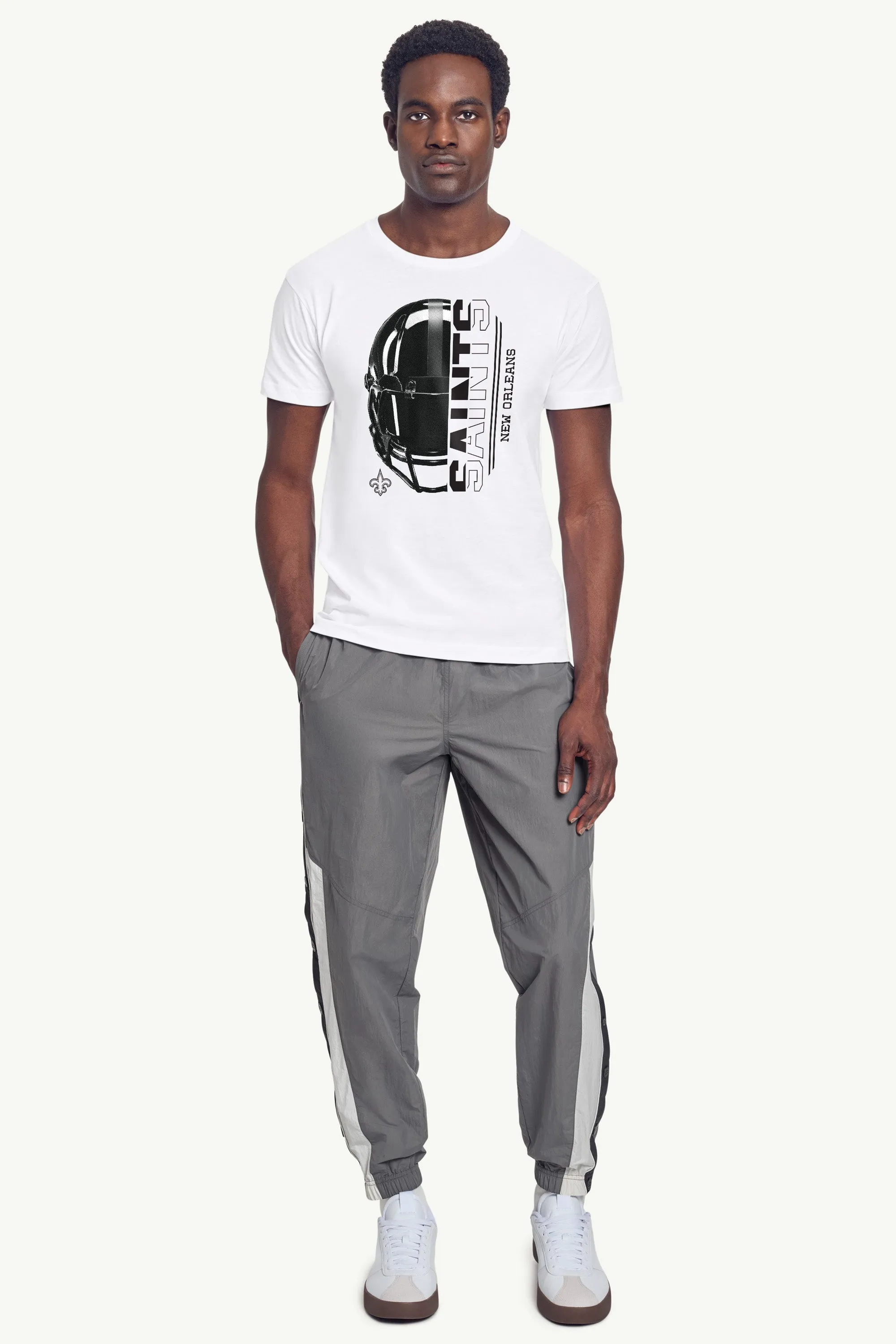 MENS NEW ORLEANS SAINTS HALF HELMET T SHIRT sold by Starter product image thumbnail 3