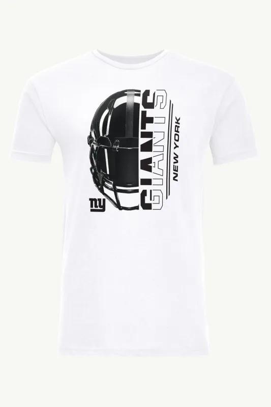 MENS NEW YORK GIANTS HALF HELMET T SHIRT made by Starter