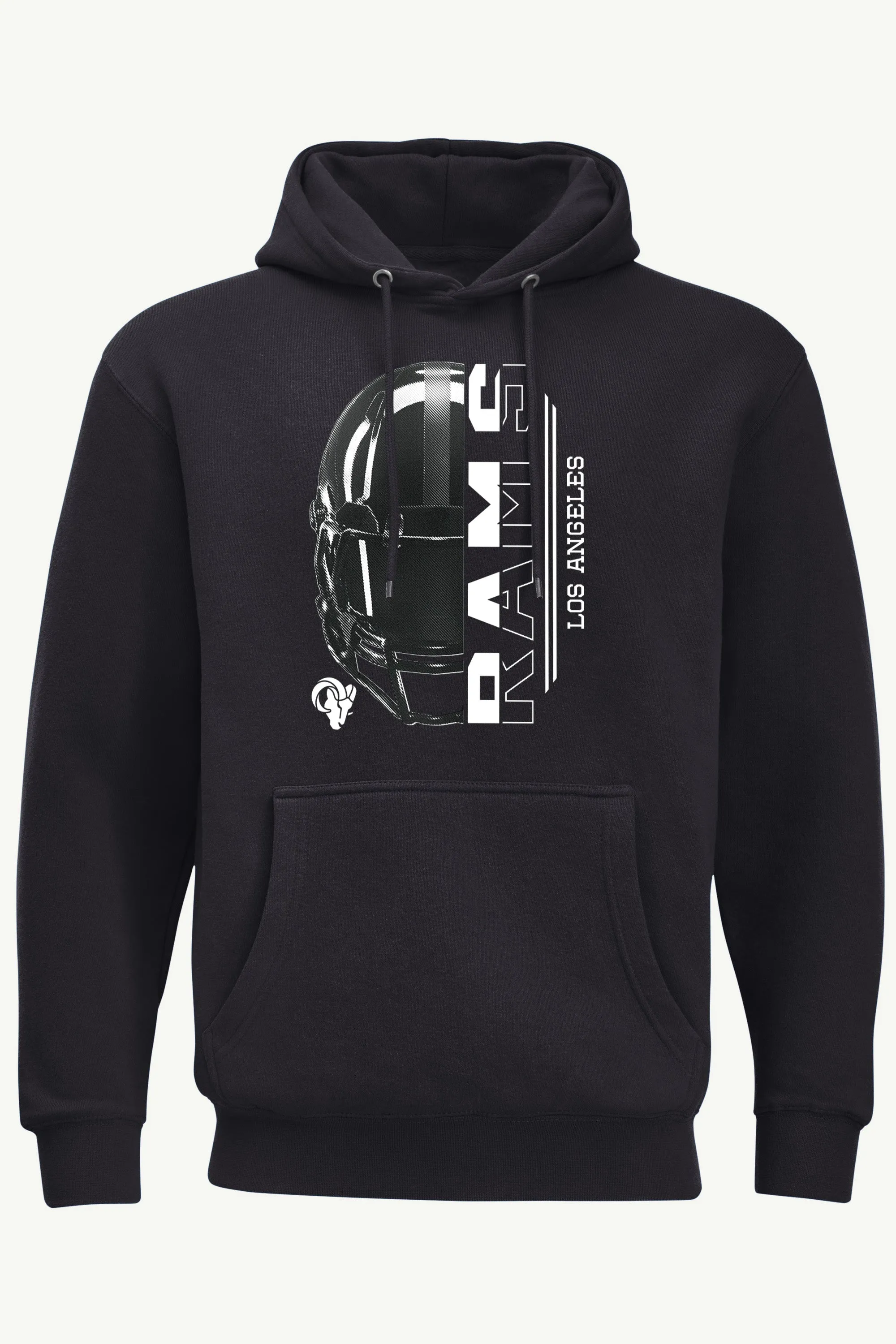 MENS LOS ANGELES RAMS HALF HELMET HOODIE sold by Starter