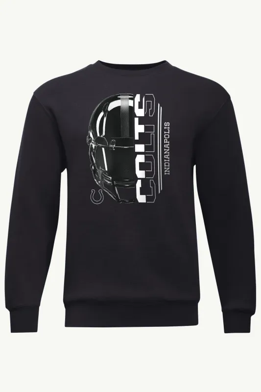MENS INDIANAPOLIS COLTS HALF HELMET SWEATSHIRT made by Starter