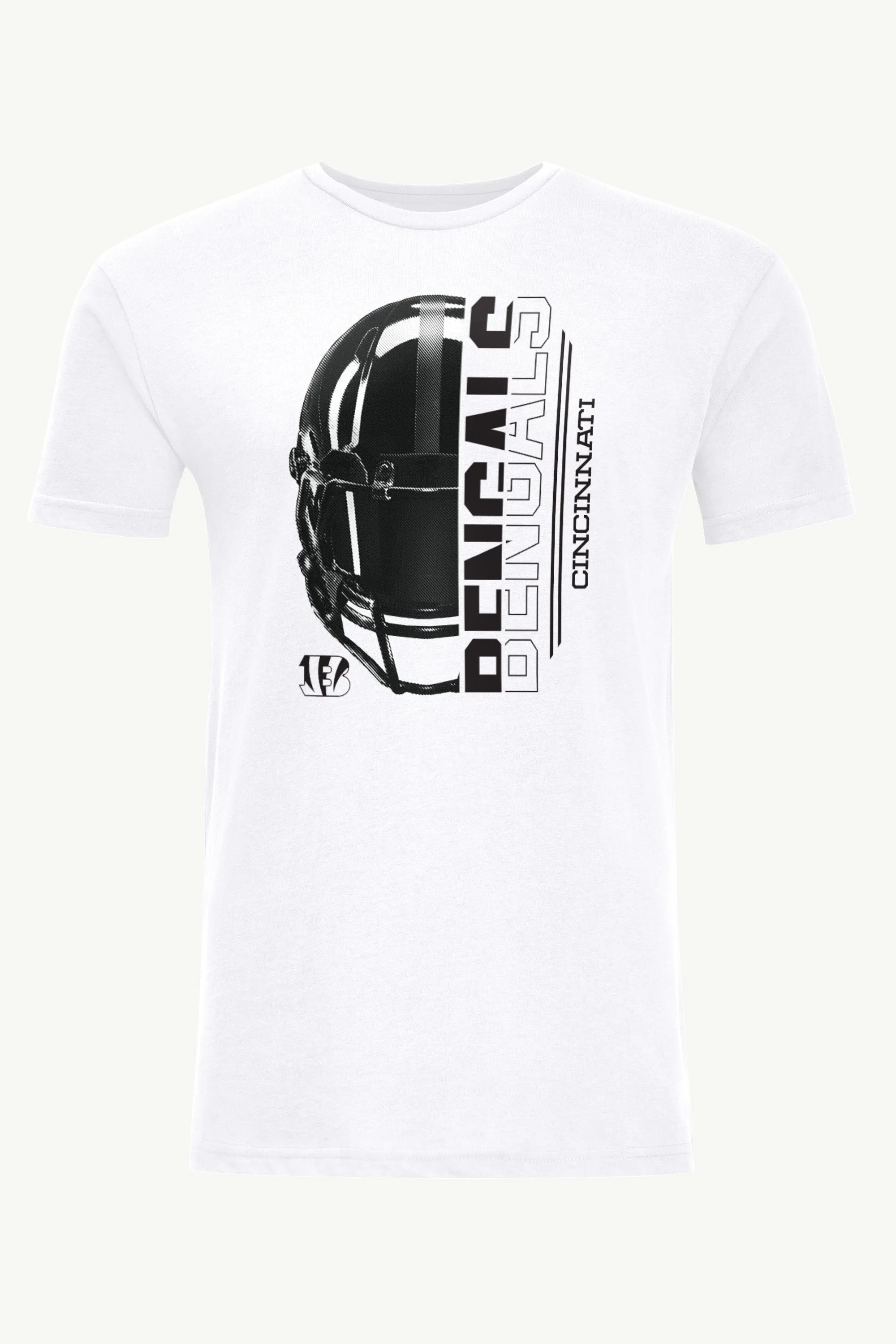 MENS CINCINNATI BENGALS HALF HELMET T SHIRT sold by Starter