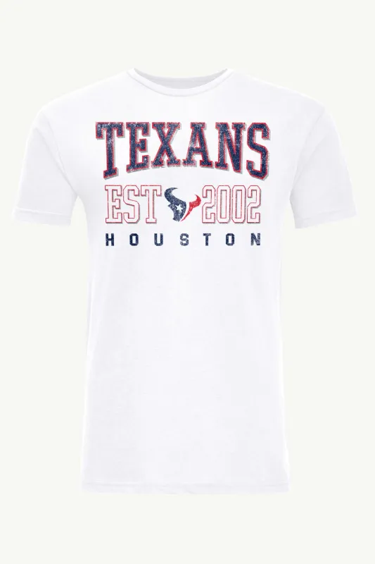 MENS HOUSTON TEXANS RETRO T SHIRT made by Starter