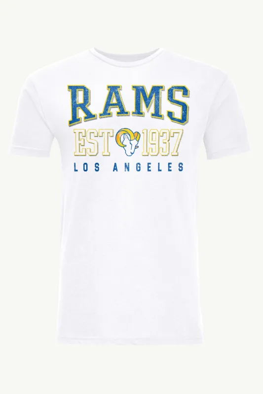 MENS LOS ANGELES RAMS RETRO T SHIRT made by Starter