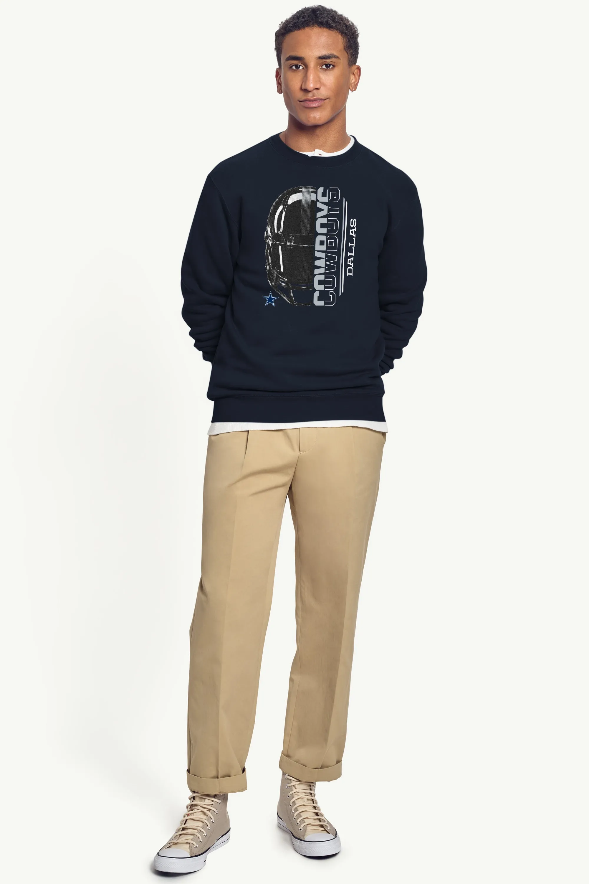 MENS DALLAS COWBOYS HALF HELMET SWEATSHIRT sold by Starter product image thumbnail 3