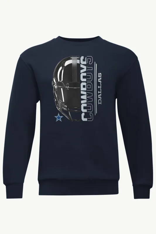 MENS DALLAS COWBOYS HALF HELMET SWEATSHIRT sold by Starter