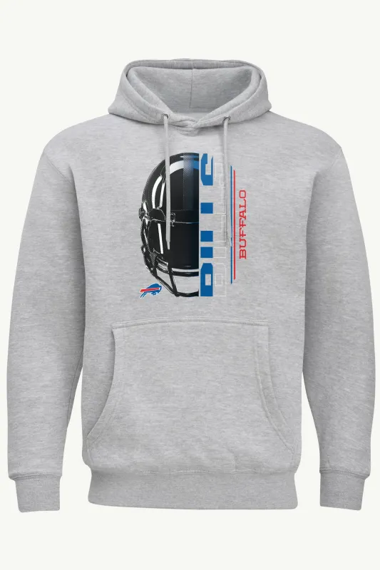 MENS BUFFALO BILLS HALF HELMET HOODIE made by Starter