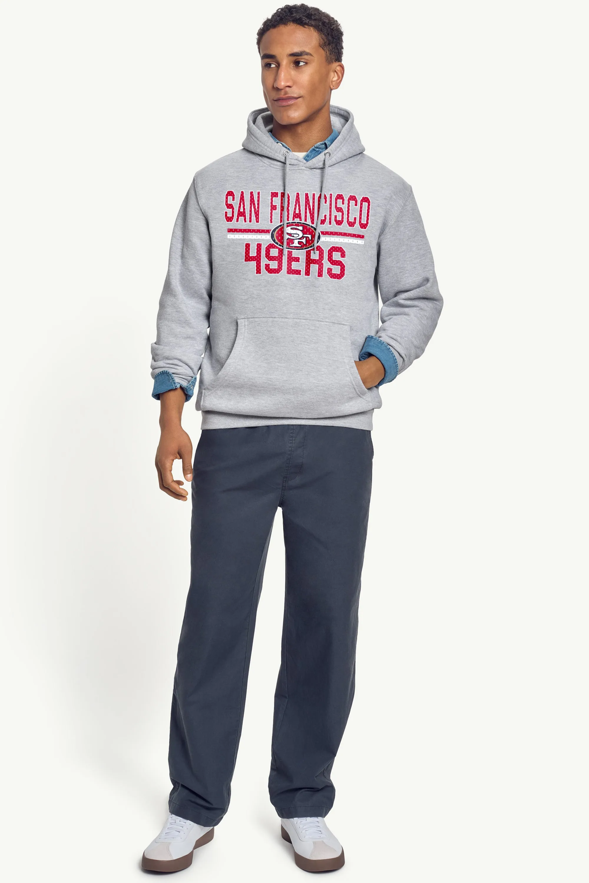 MENS SAN FRANCISCO 49ERs MESH LOOK HOODIE sold by Starter product image thumbnail 3