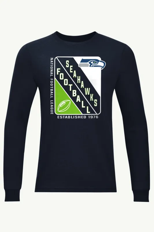 MENS SEATTLE SEAHAWKS SHIELD LOGO LONG SLEEVE T SHIRT sold by Starter