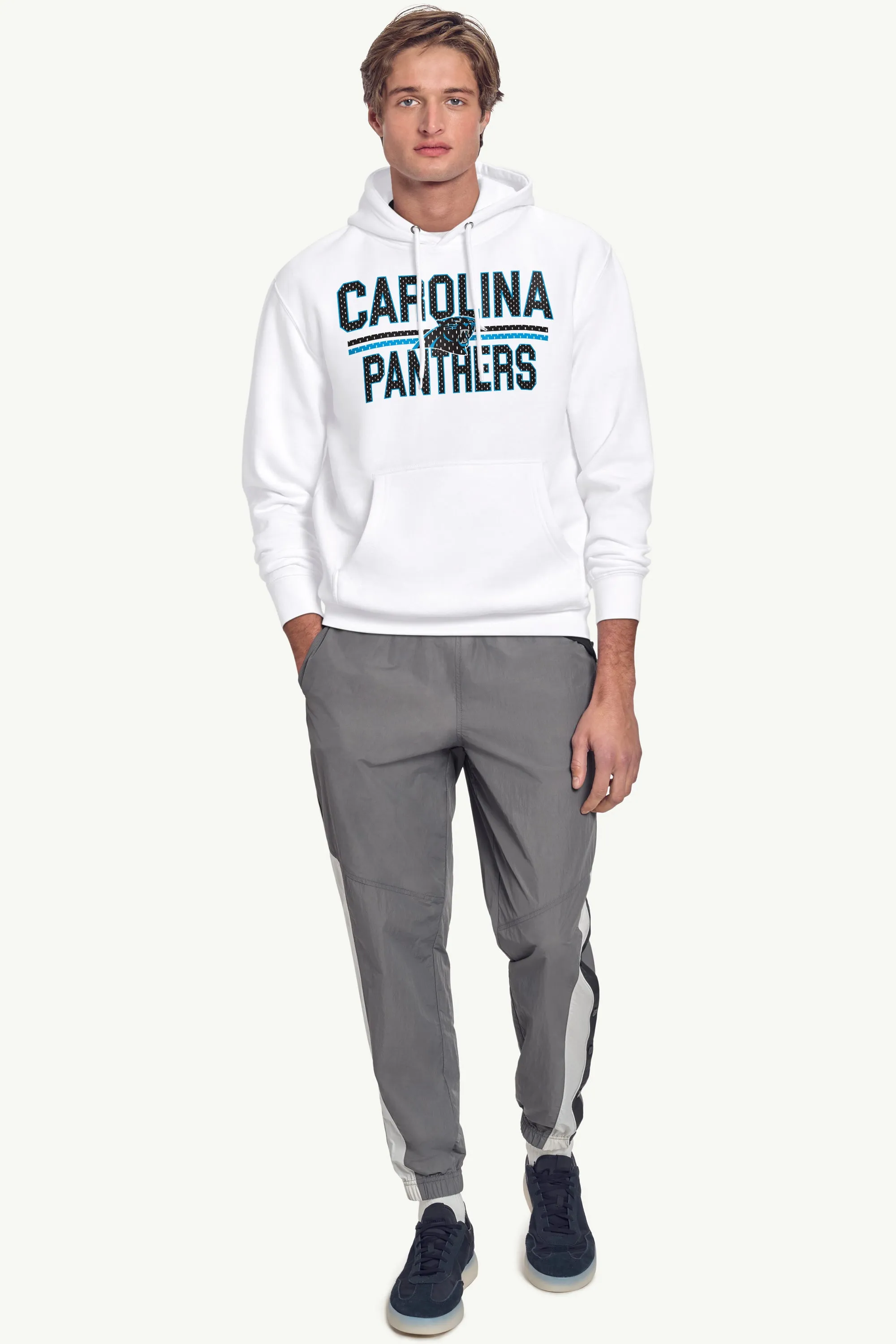 MENS CAROLINA PANTHERS MESH LOOK HOODIE sold by Starter product image thumbnail 3