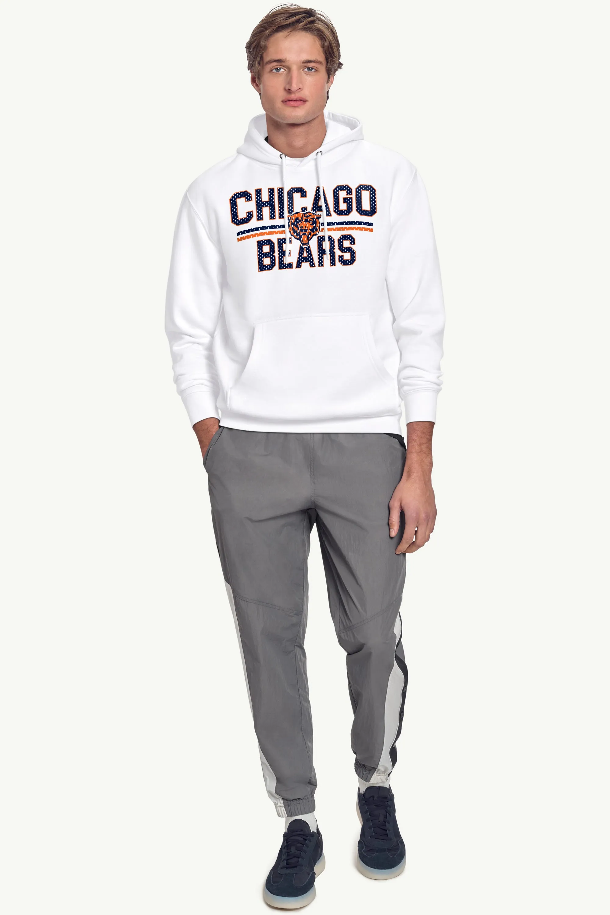 MENS CHICAGO BEARS MESH LOOK HOODIE sold by Starter product image thumbnail 3
