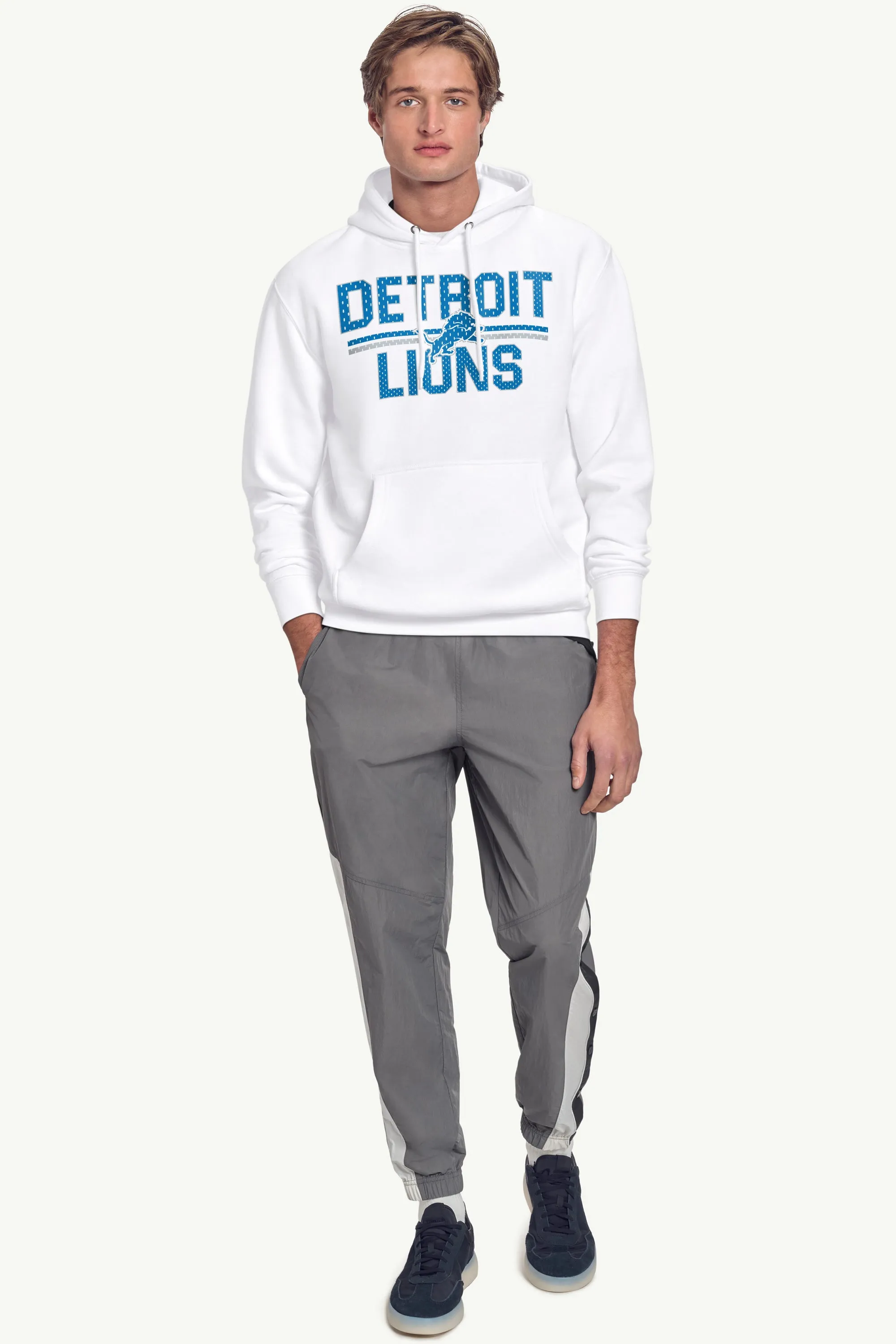 MENS DETROIT LIONS MESH LOOK HOODIE sold by Starter product image thumbnail 3