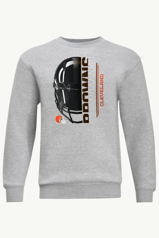 MENS CLEVELAND BROWNS HALF HELMET SWEATSHIRT sold by Starter