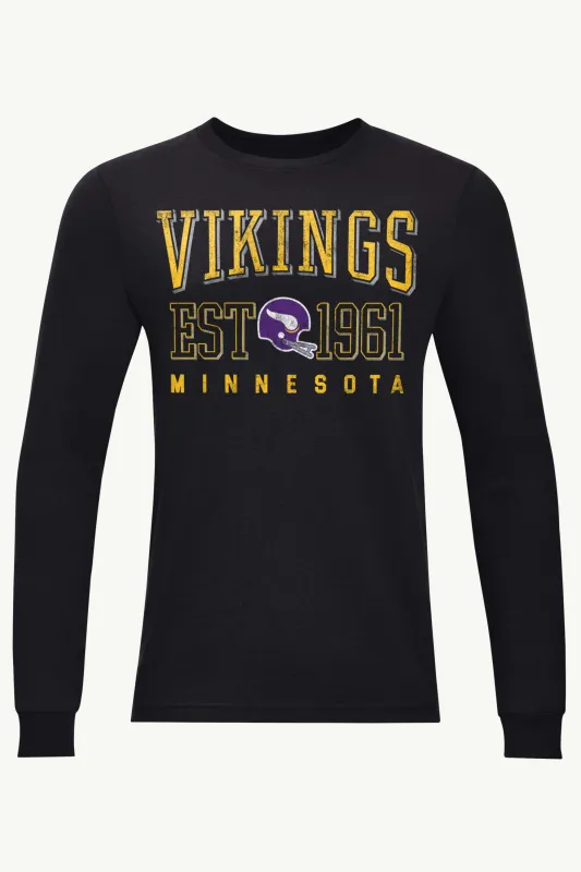MENS MINNESOTA VIKINGS RETRO LONG SLEEVE T SHIRT sold by Starter