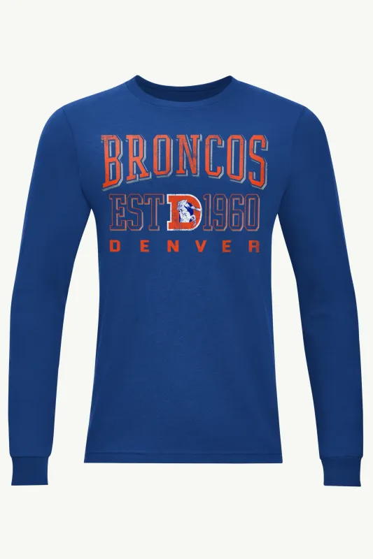 MENS DENVER BRONCOS RETRO LONG SLEEVE T SHIRT sold by Starter