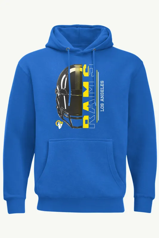 MENS LOS ANGELES RAMS HALF HELMET HOODIE sold by Starter