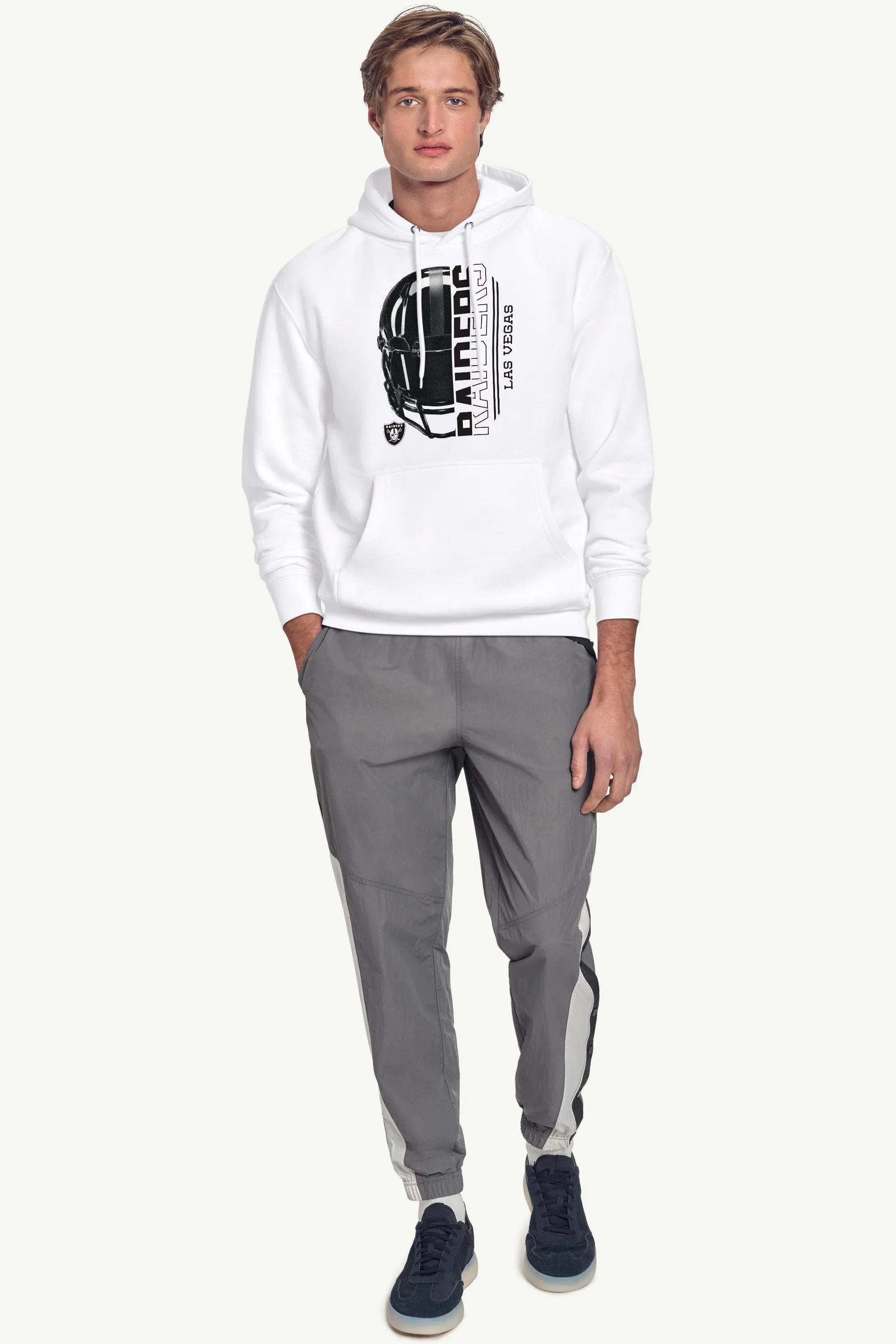 MENS LAS VEGAS RAIDERS HALF HELMET HOODIE sold by Starter product image thumbnail 3