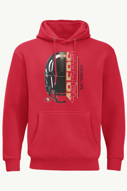MENS SAN FRANCISCO 49ERs HALF HELMET HOODIE sold by Starter