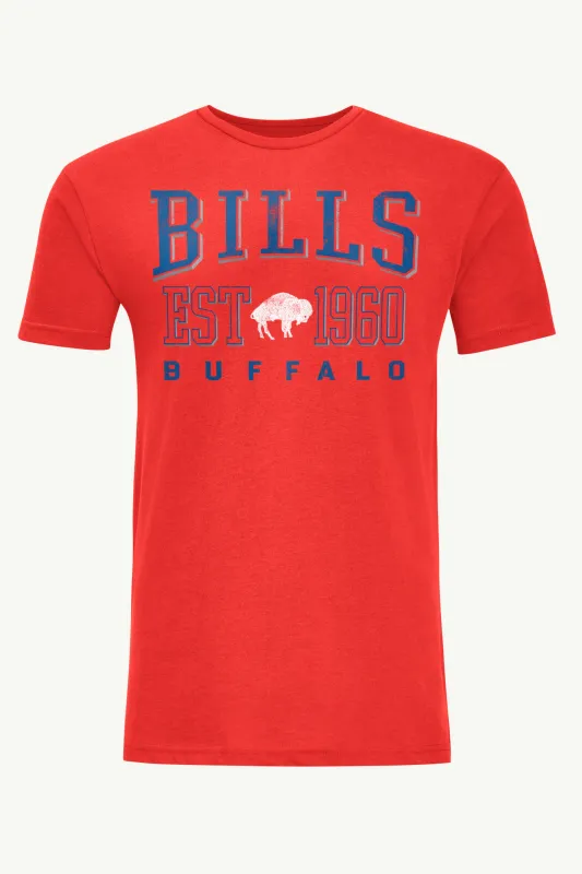 MENS BUFFALO BILLS RETRO T SHIRT made by Starter