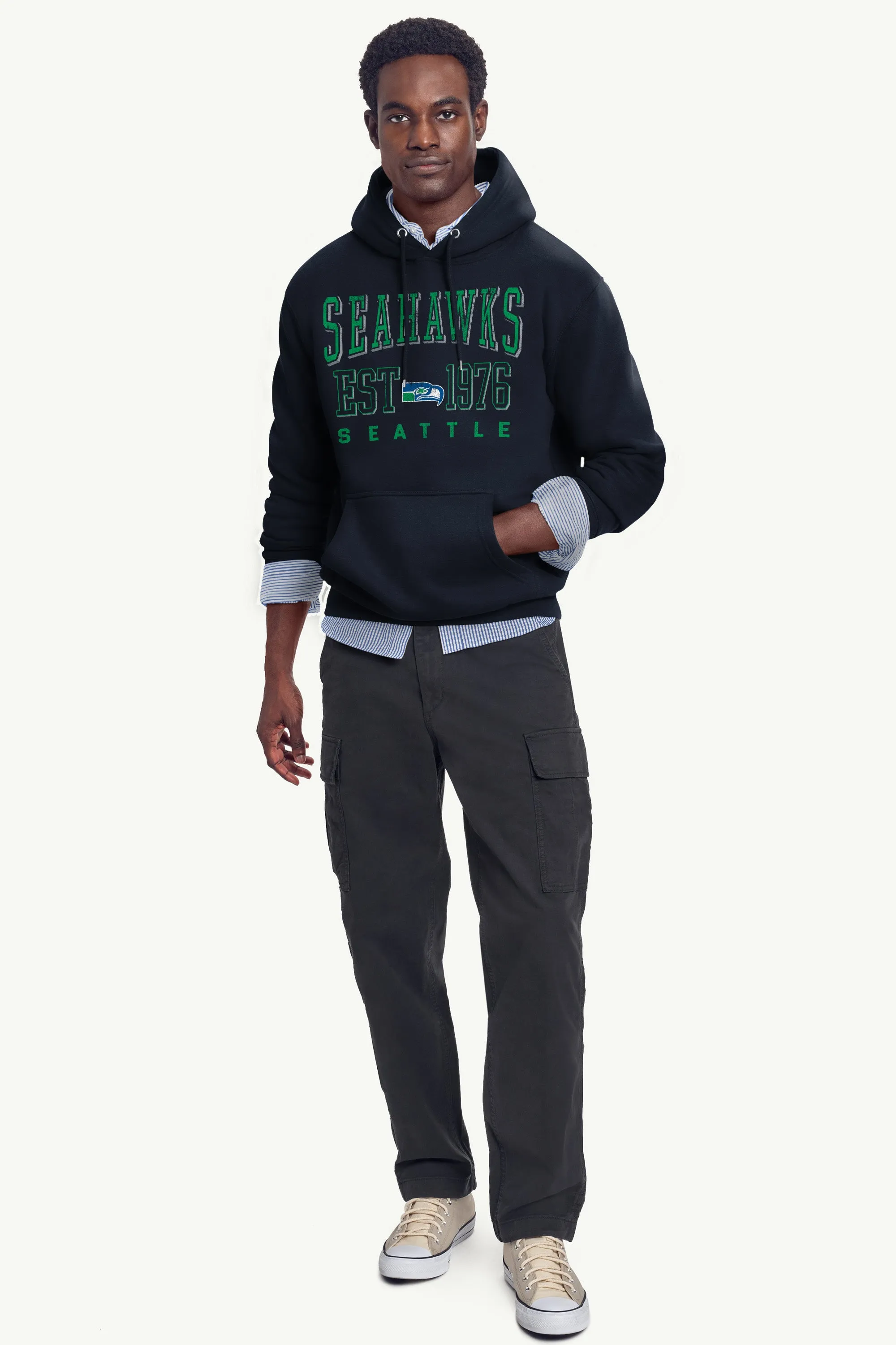 MENS SEATTLE SEAHAWKS RETRO HOODIE sold by Starter product image thumbnail 3