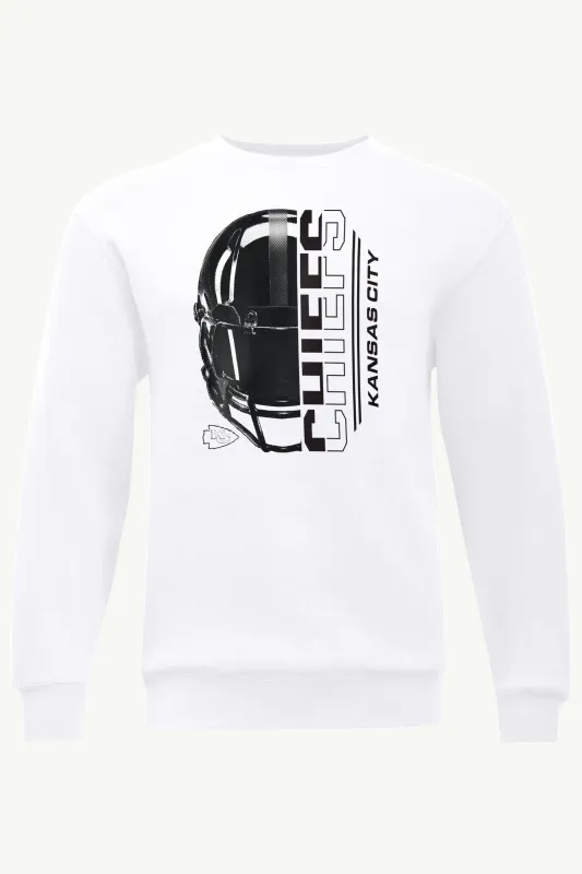 MENS KANSAS CITY CHIEFS HALF HELMET SWEATSHIRT sold by Starter
