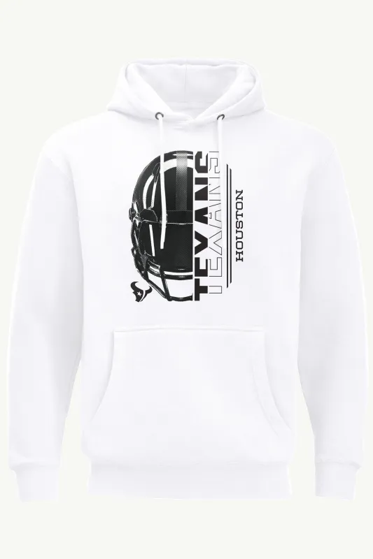 MENS HOUSTON TEXANS HALF HELMET HOODIE made by Starter