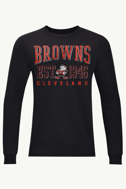 MENS CLEVELAND BROWNS RETRO LONG SLEEVE T SHIRT sold by Starter