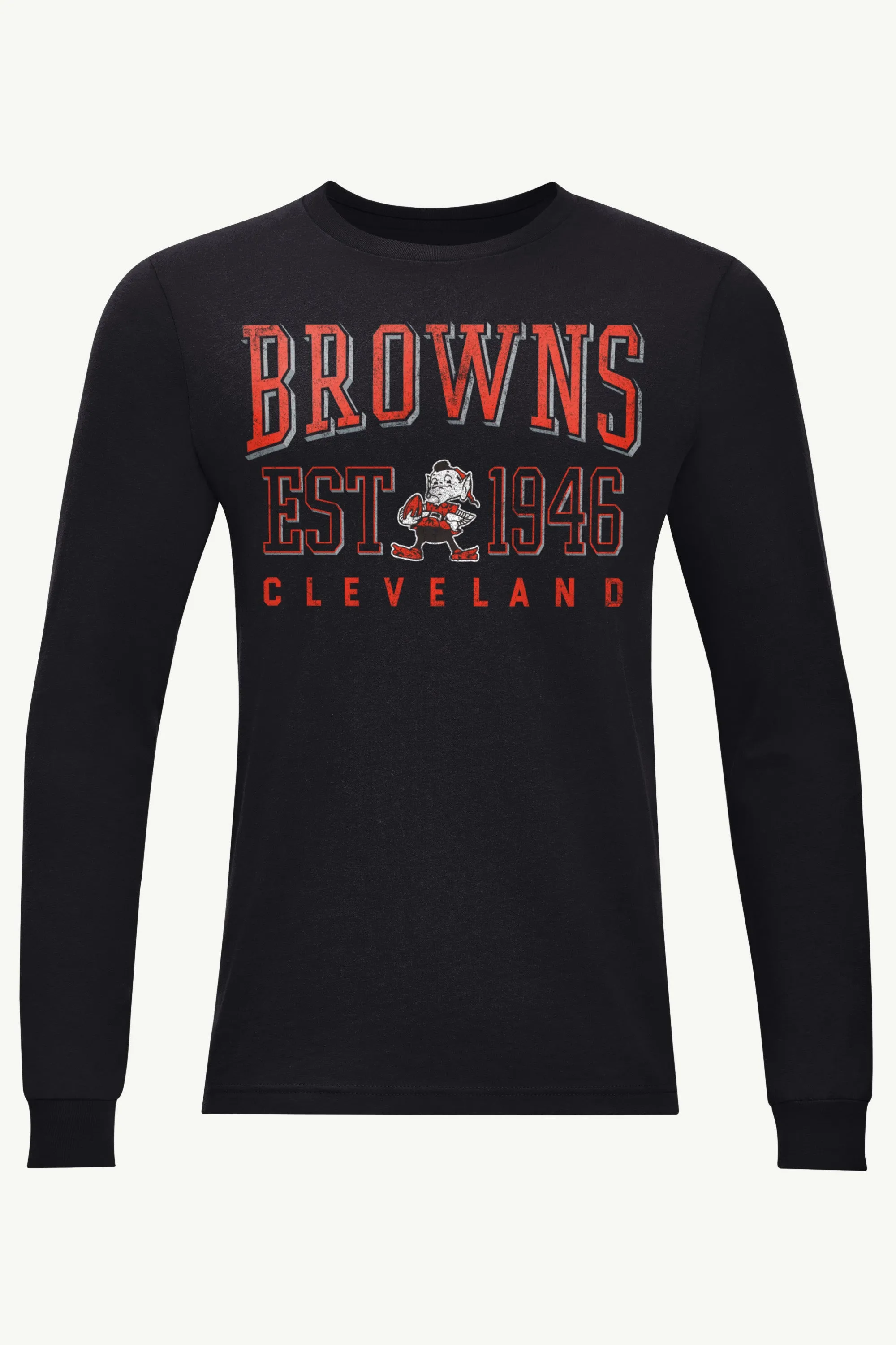 MENS CLEVELAND BROWNS RETRO LONG SLEEVE T SHIRT sold by Starter